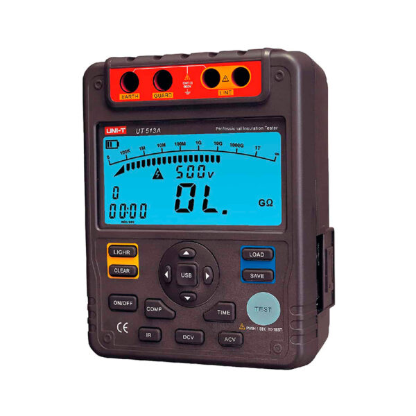 Alquiler de megóhmetro digital UNI-T UT513A test 5000V DC 1000GΩ - Imagen 2