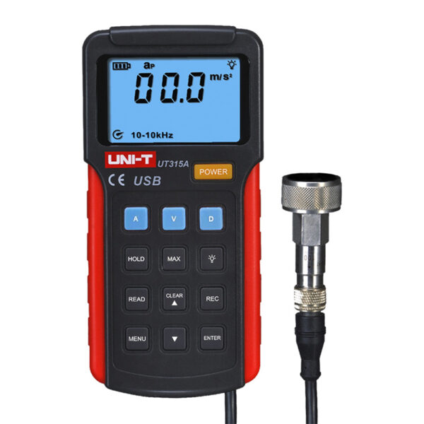 Alquiler de medidor de vibración digital UNI-T UT315A rango de velocidad RMS 0~19,99 cm/s