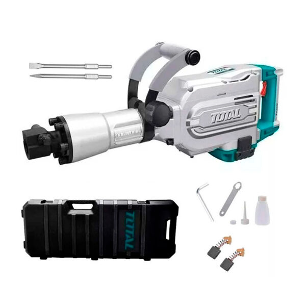 Alquiler de rotomartillo demoledor sds 1700w 1400bmp 45j 16kg TOTAL TH215456 - Imagen 3