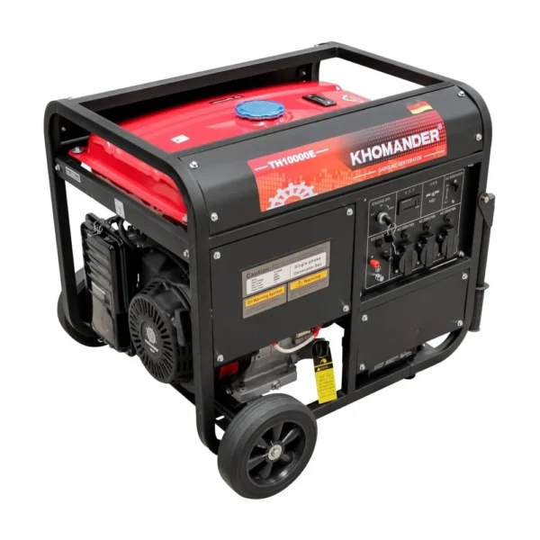 Alquiler de generador eléctrico Khomander TH10000E gasolinero 9kW arranque eléctrico 220V