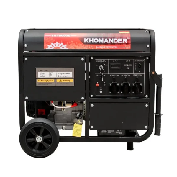 Alquiler de generador eléctrico Khomander TH10000E gasolinero 9kW arranque eléctrico 220V - Imagen 5